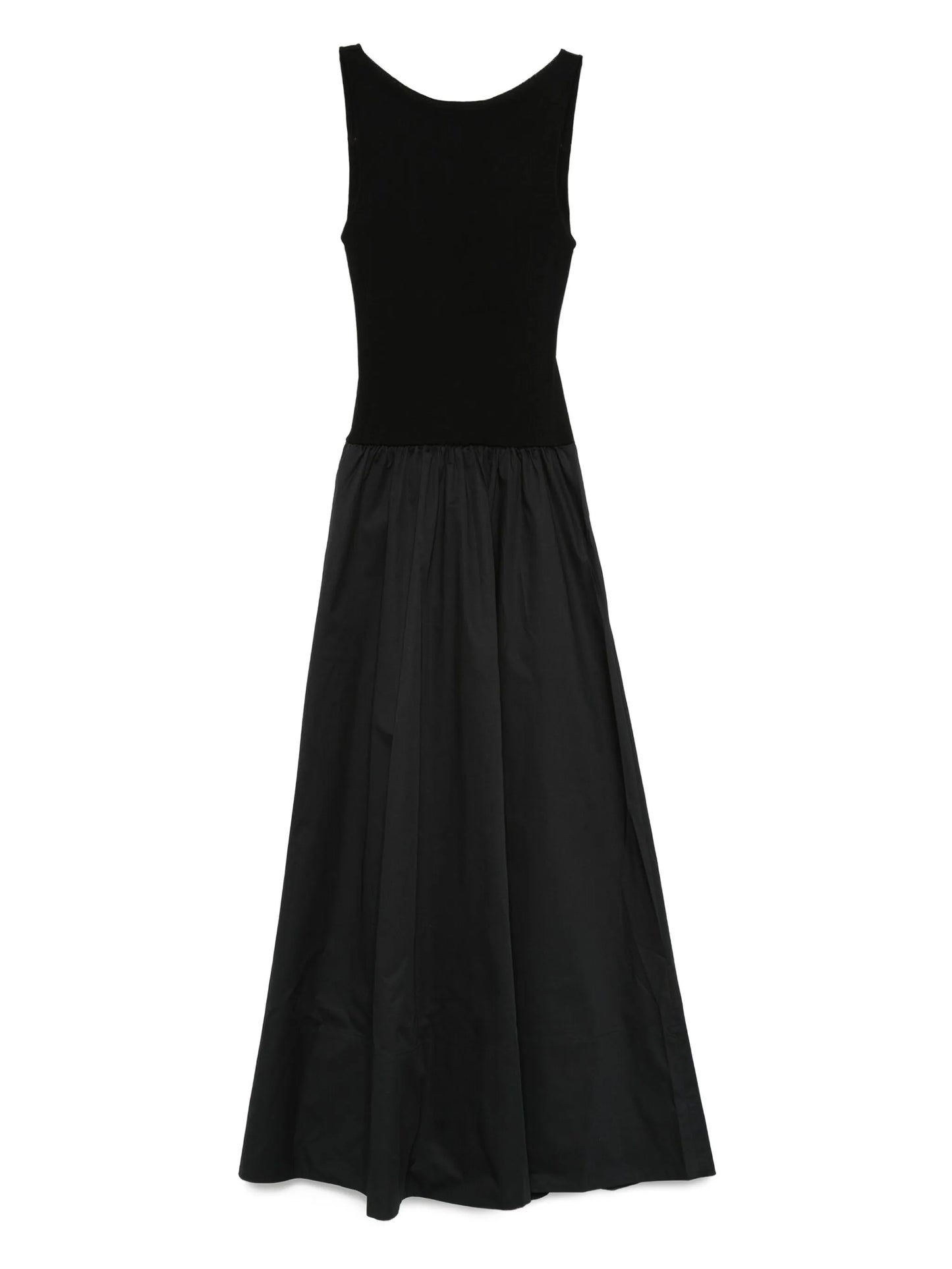 panelled ribbed maxi dress