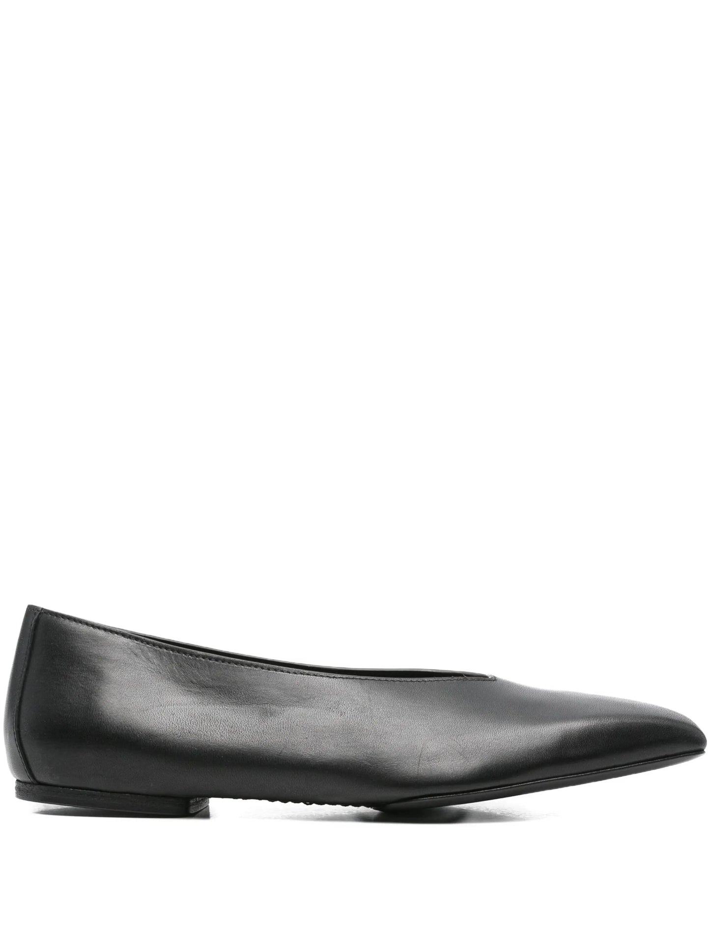 leather ballet flats
