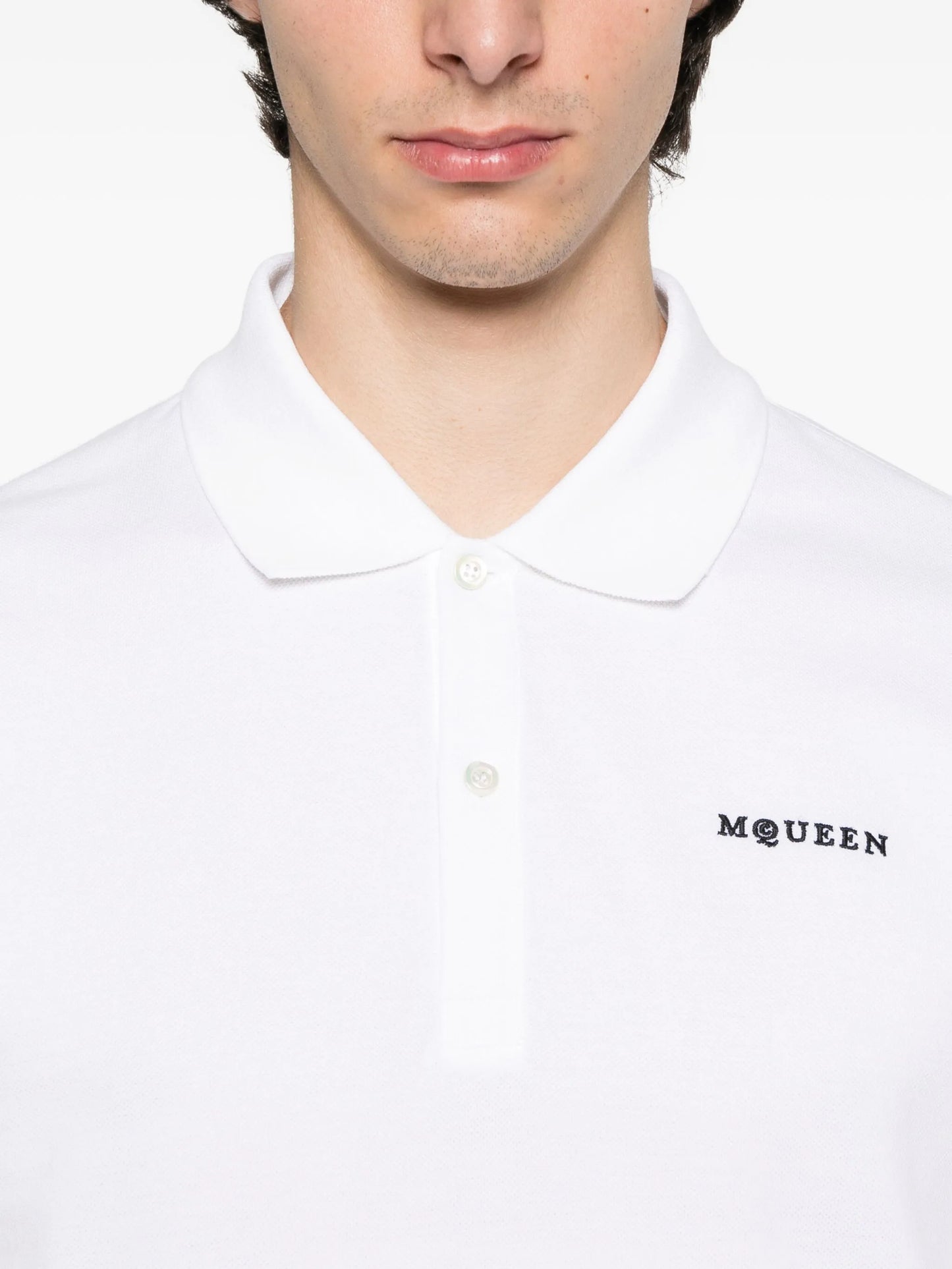 logo-embroidered polo shirt