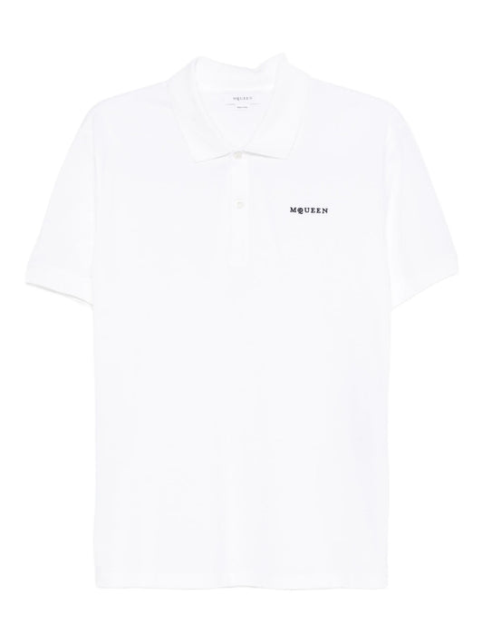 logo-embroidered polo shirt