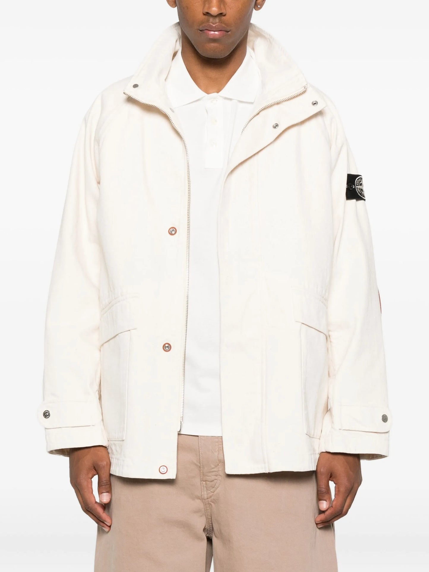 Raw cotton parka