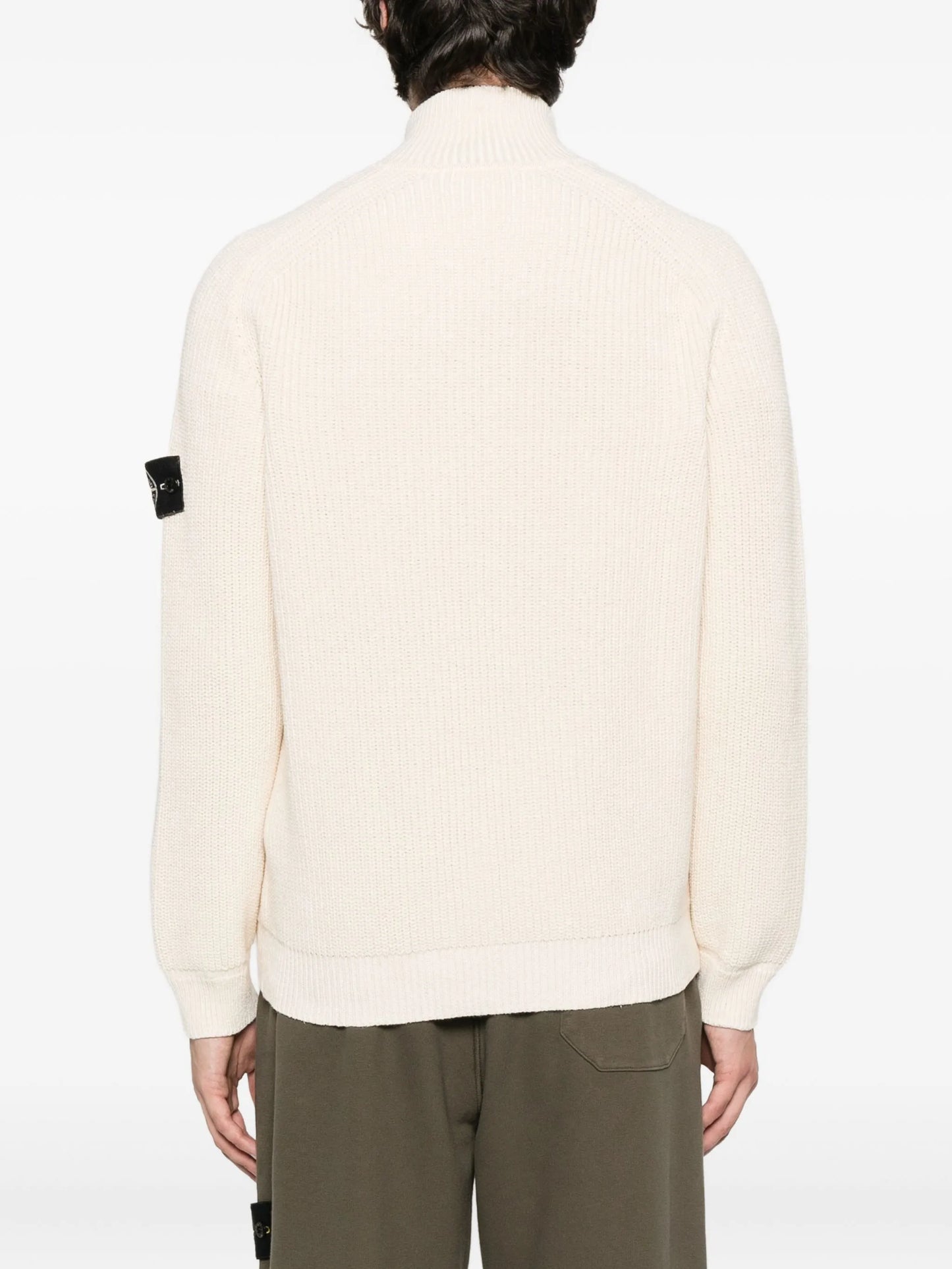 Raw Beauty zip-up cardigan