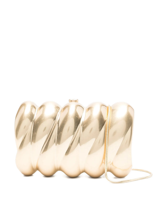Reya twisted clutch bag