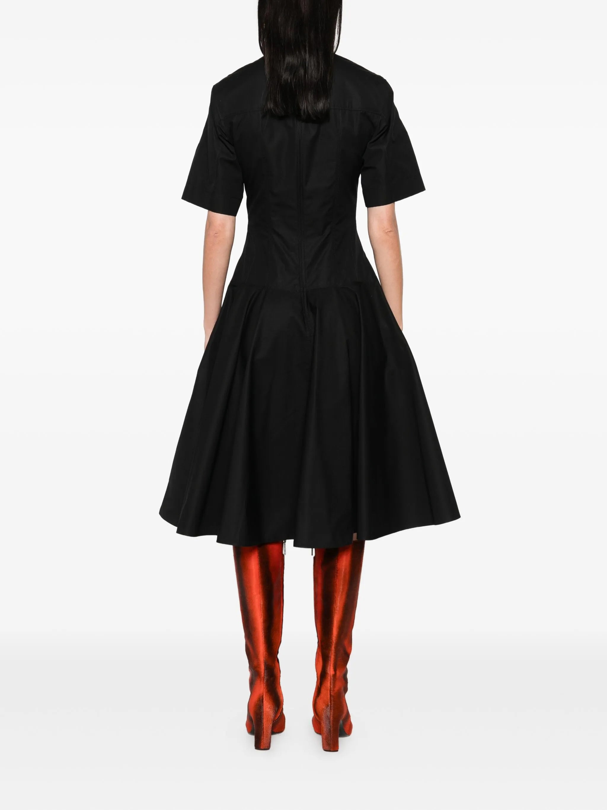 flared midi dress