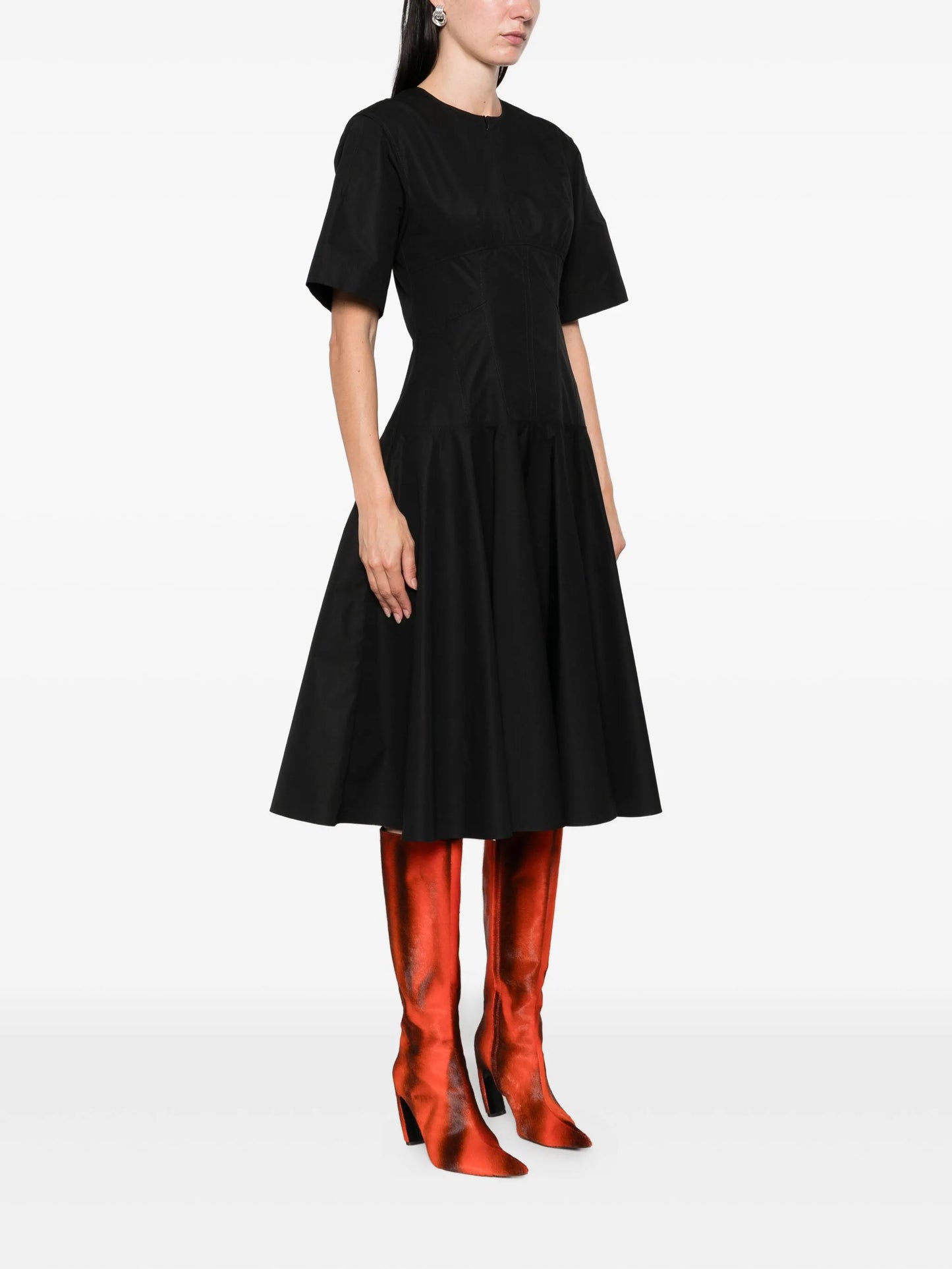 flared midi dress