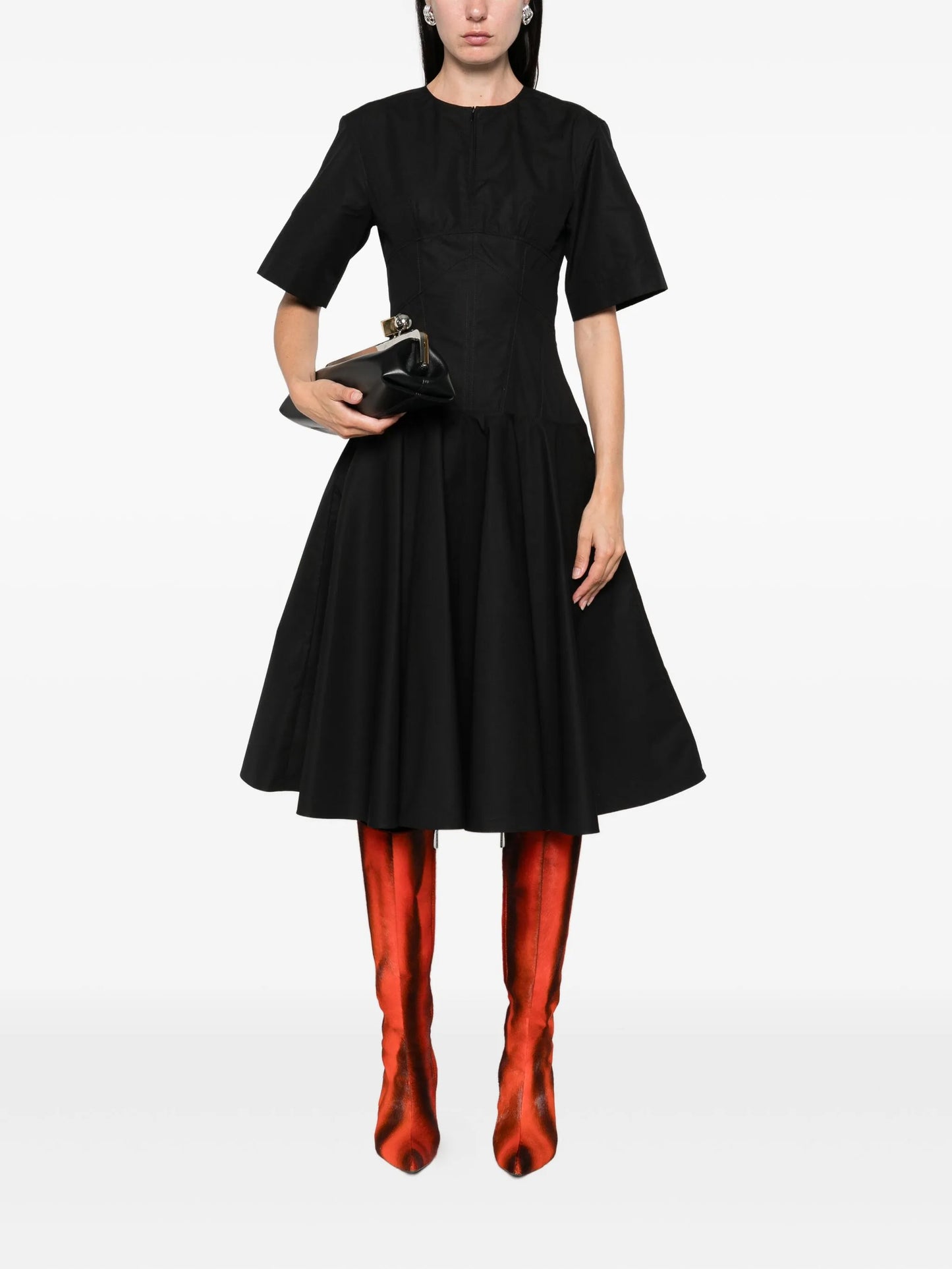 flared midi dress