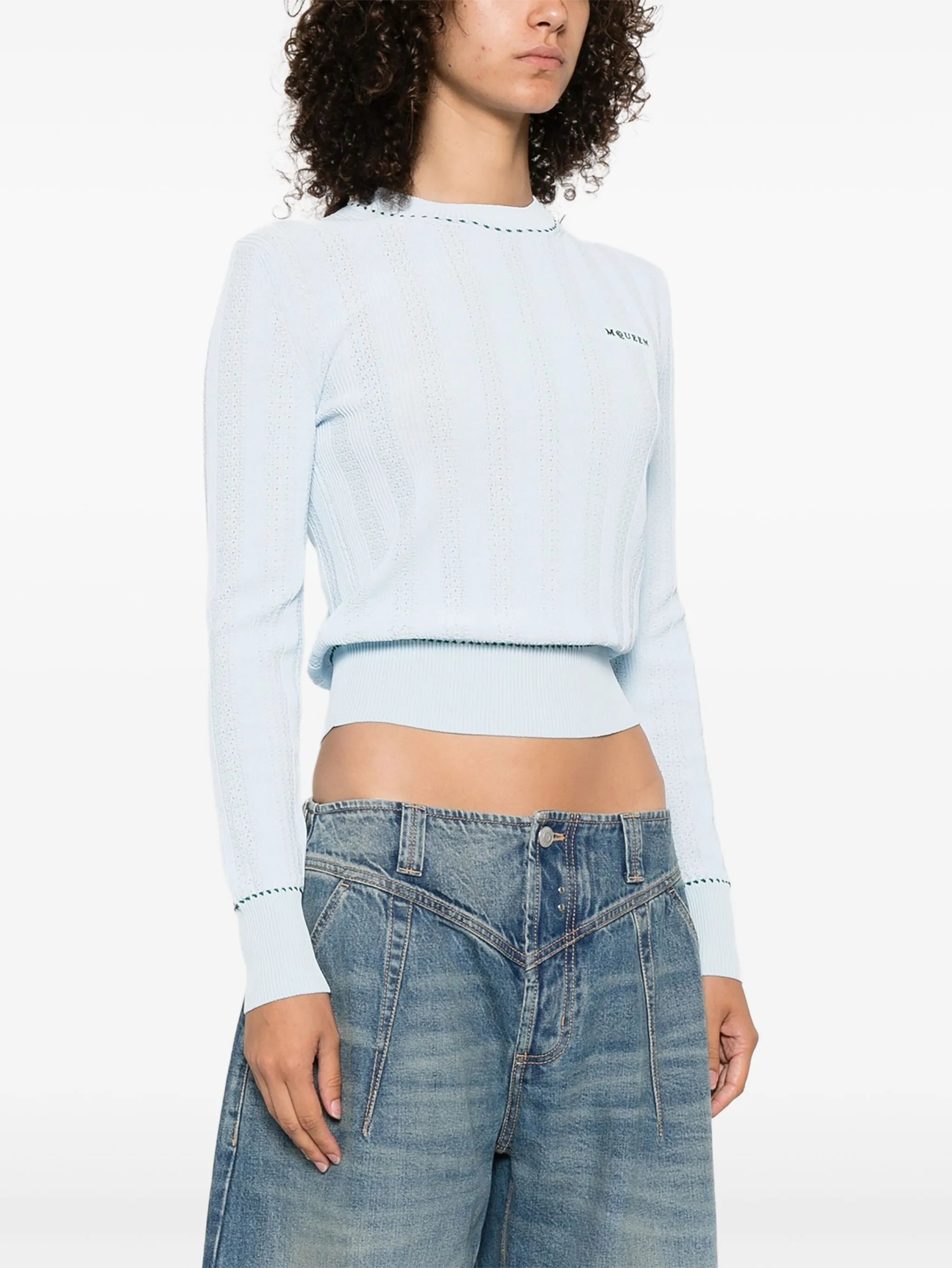 logo-embroidered sweater