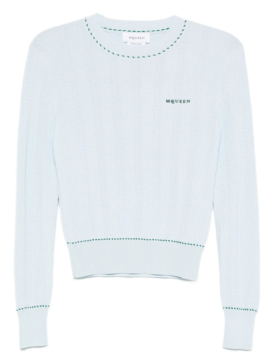 logo-embroidered sweater