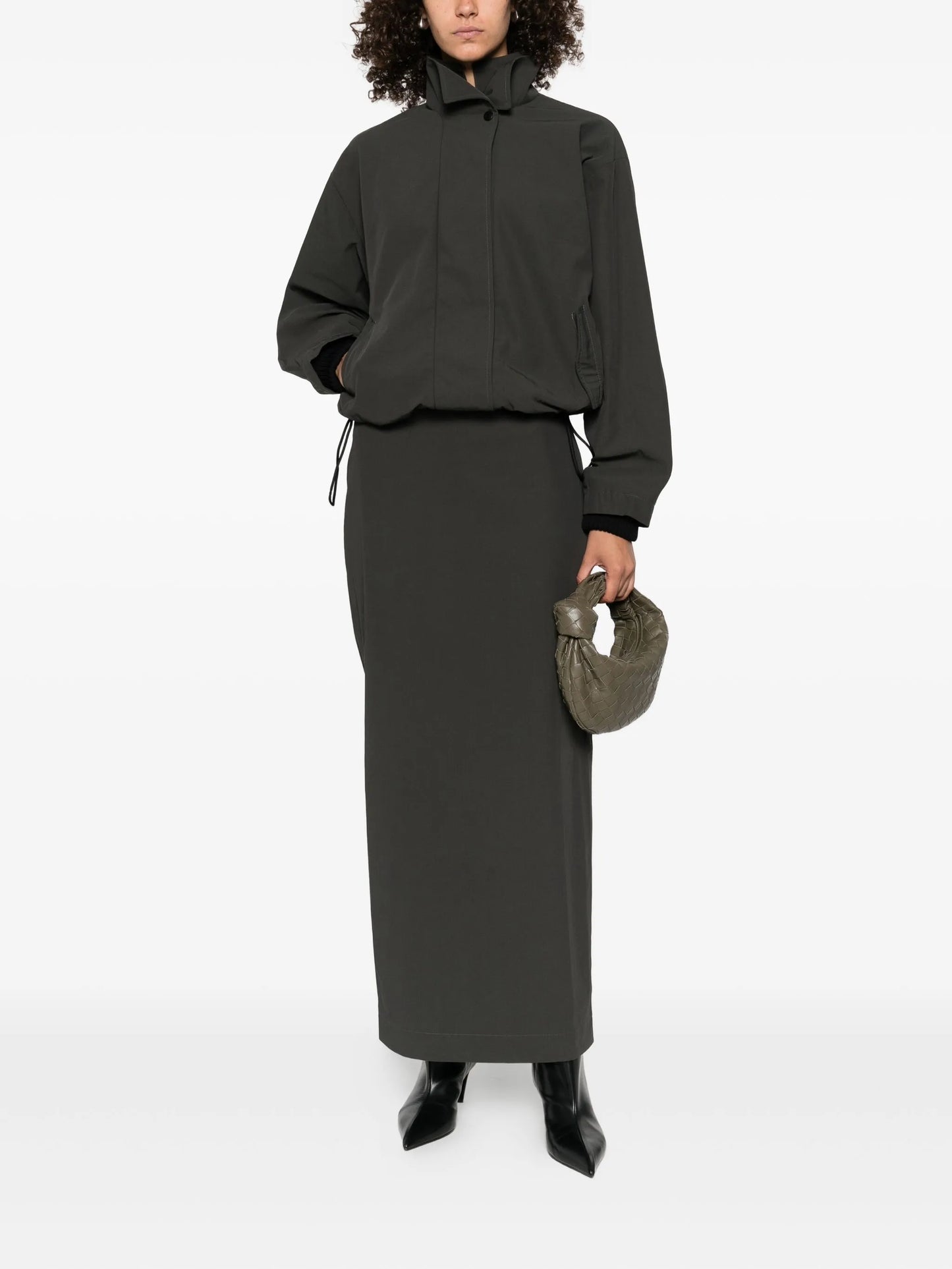 high-neck bomber jacket