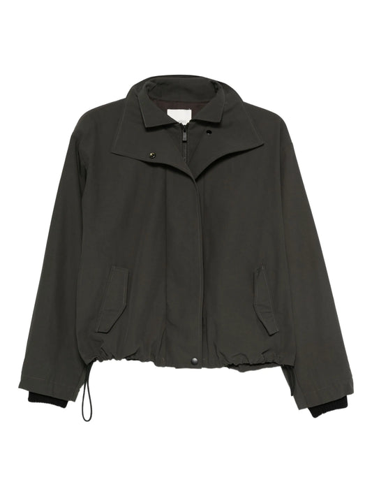 high-neck bomber jacket