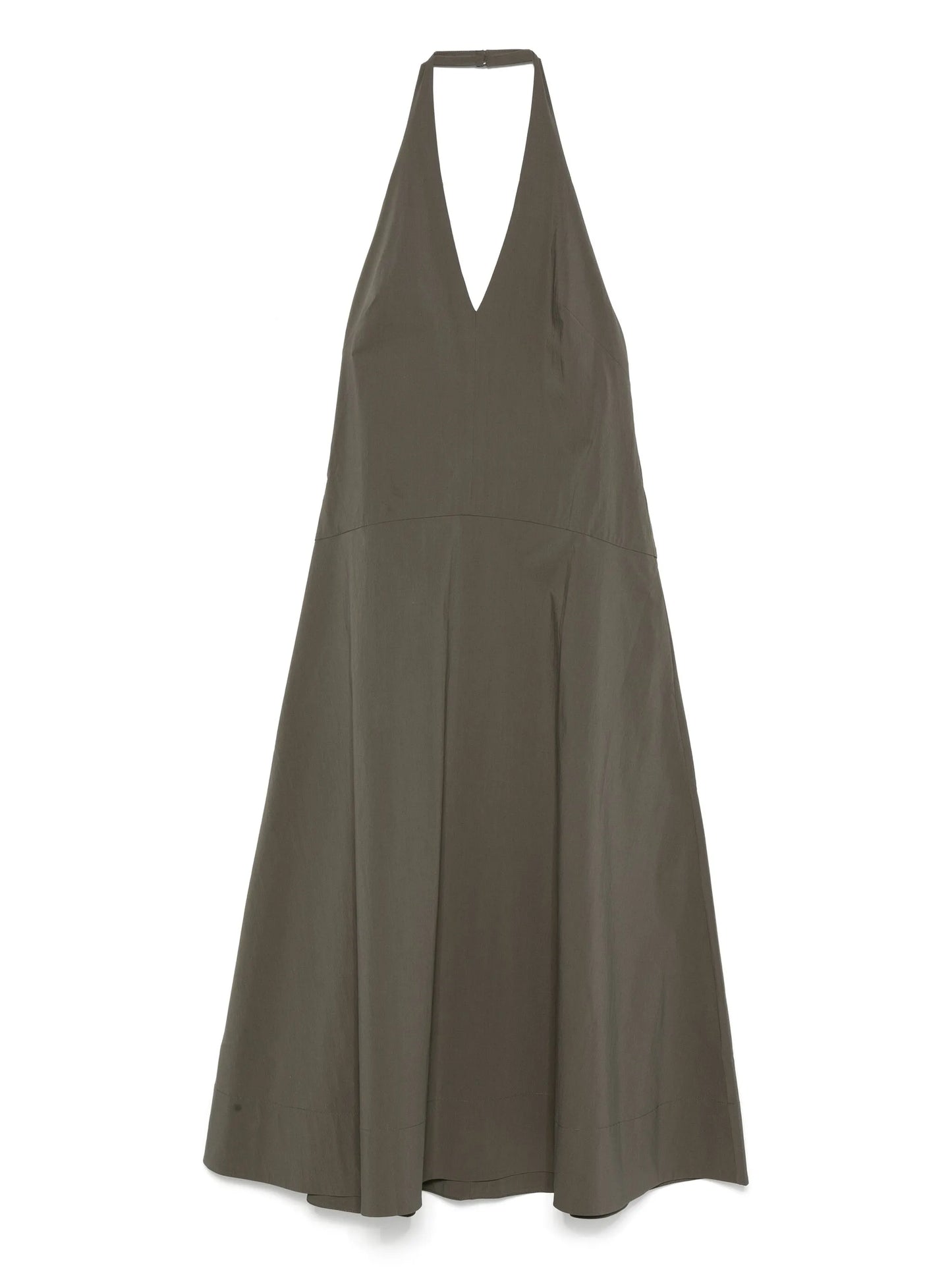 halterneck sleeveless maxi dress