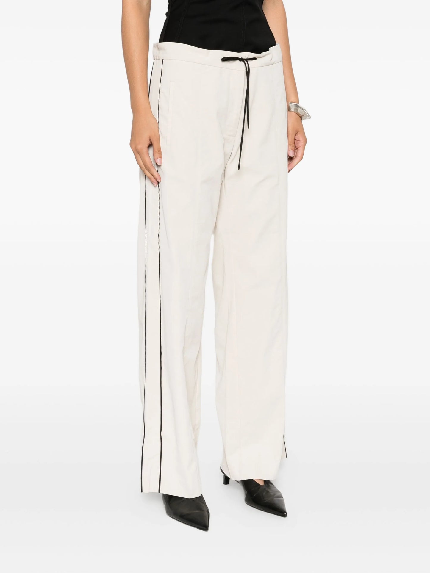 elasticated-waistband track pants