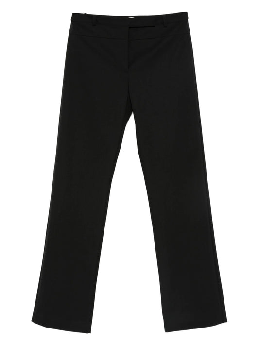 panelled slim-cut trousers