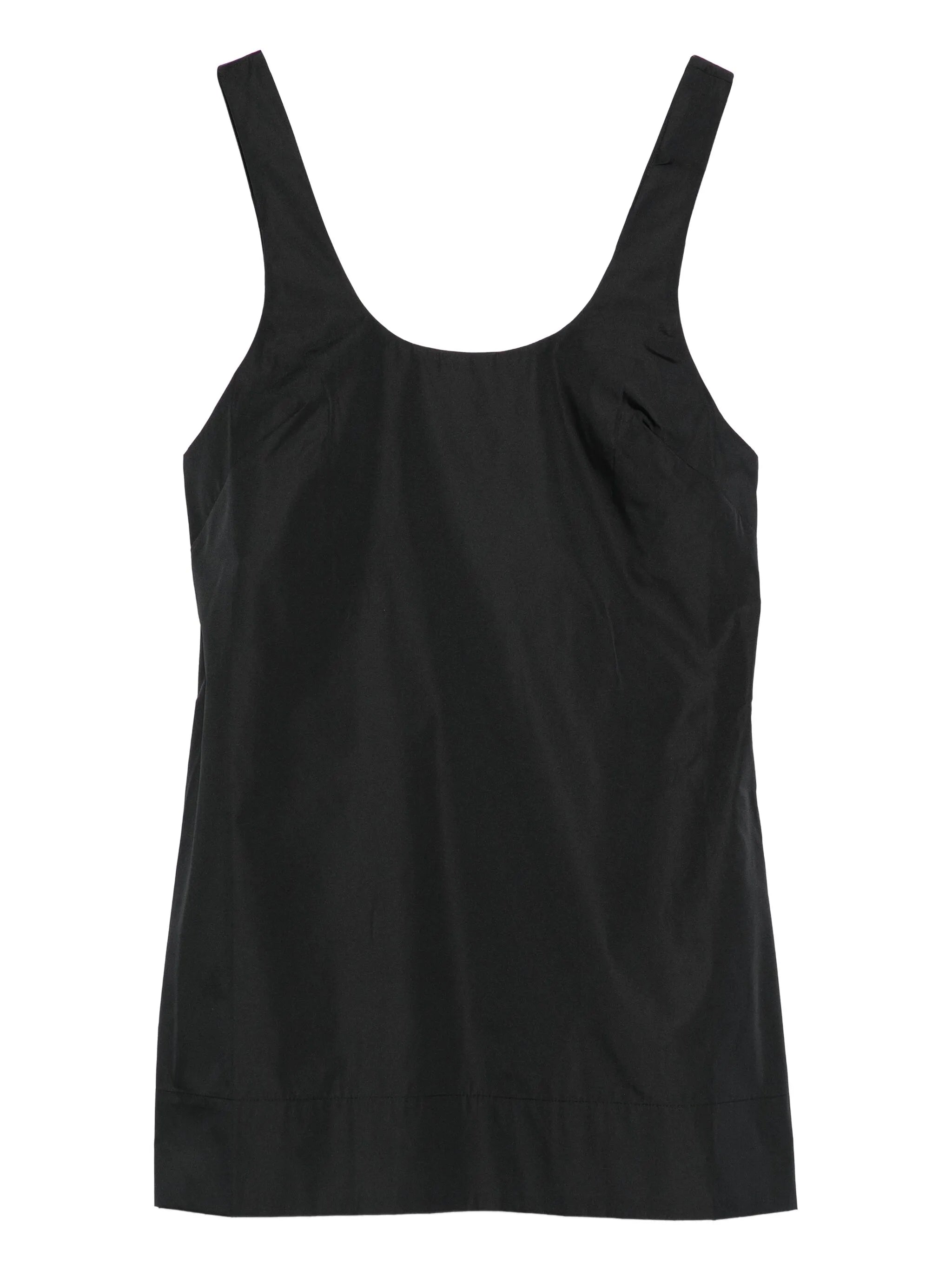 scoop-neck sleeveless mini dress