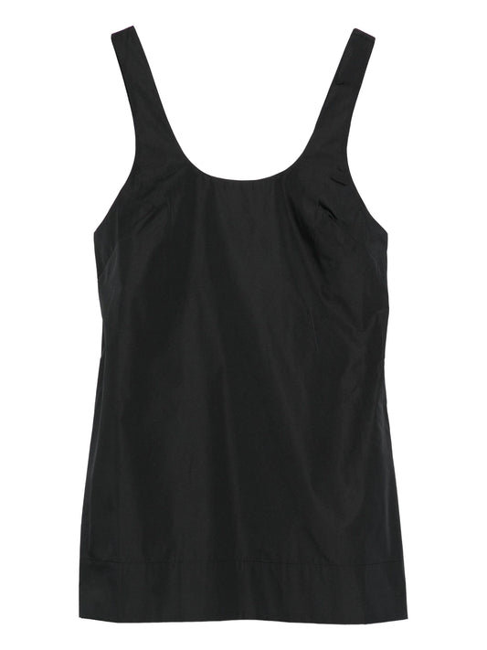 scoop-neck sleeveless mini dress
