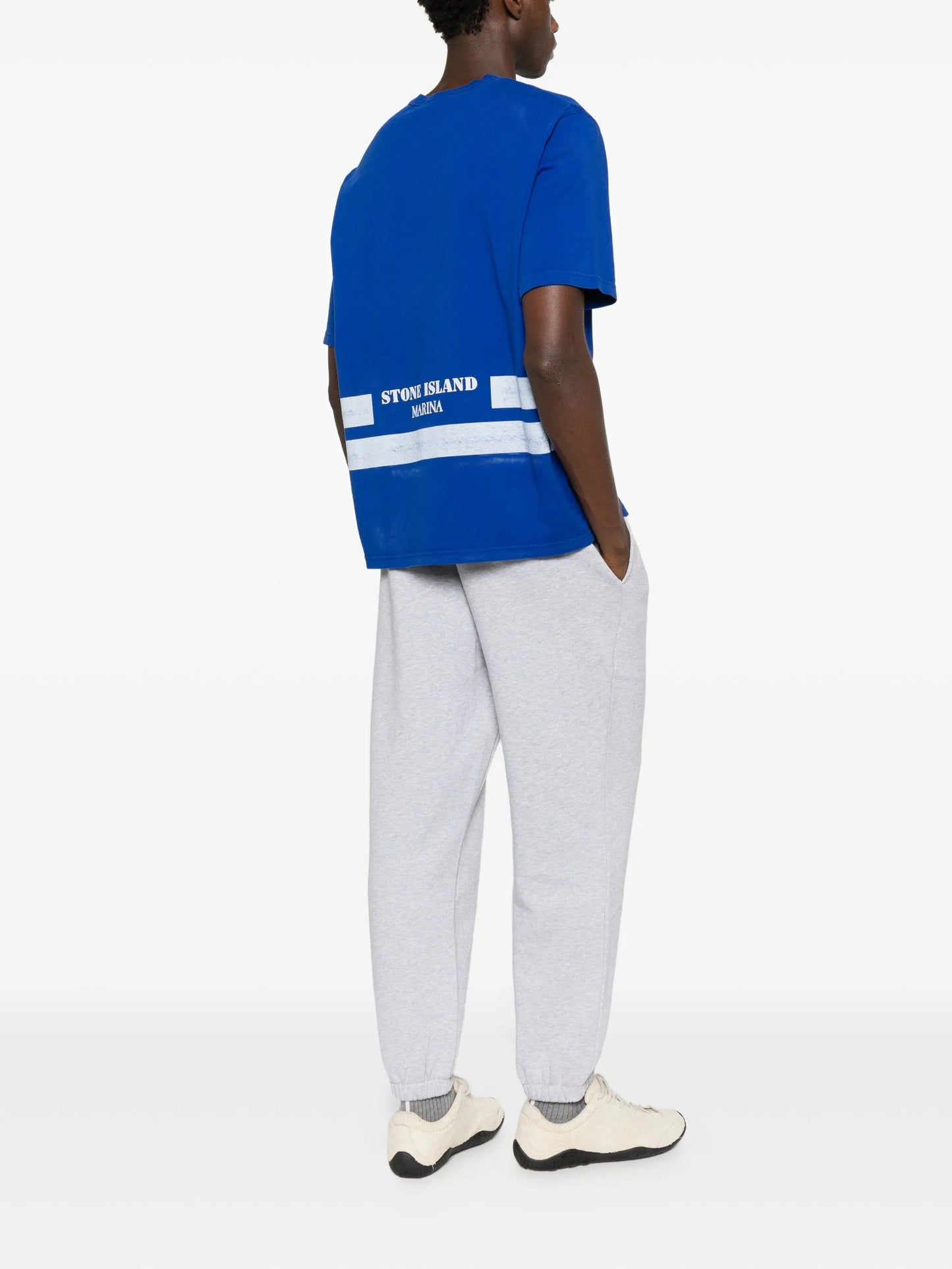 Marina stripe-detail T-shirt