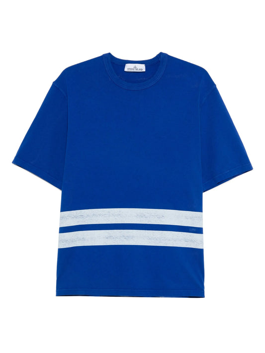 Marina stripe-detail T-shirt
