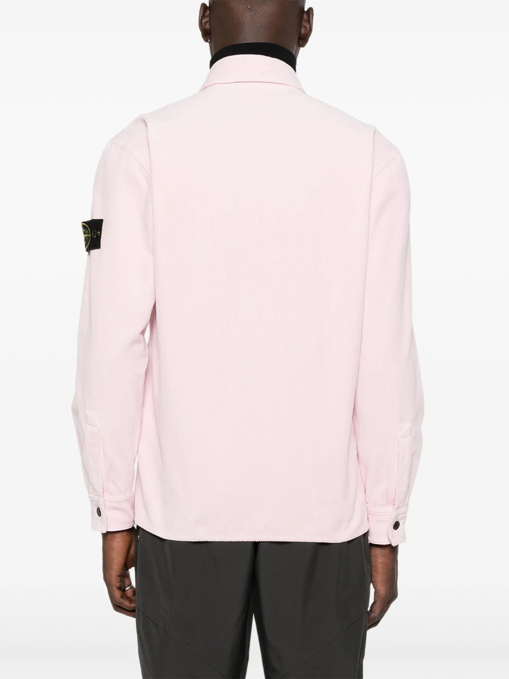 corduroy patch-pocket shirt
