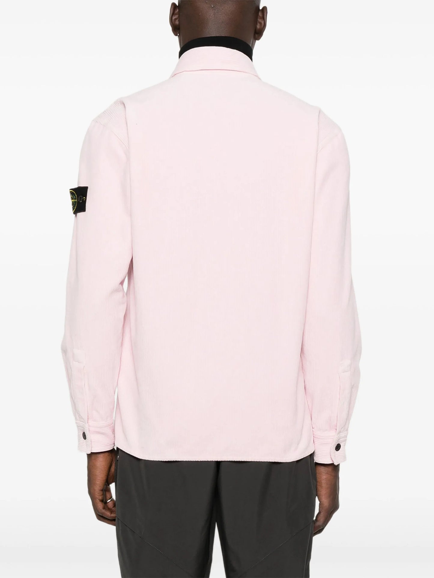 corduroy patch-pocket shirt