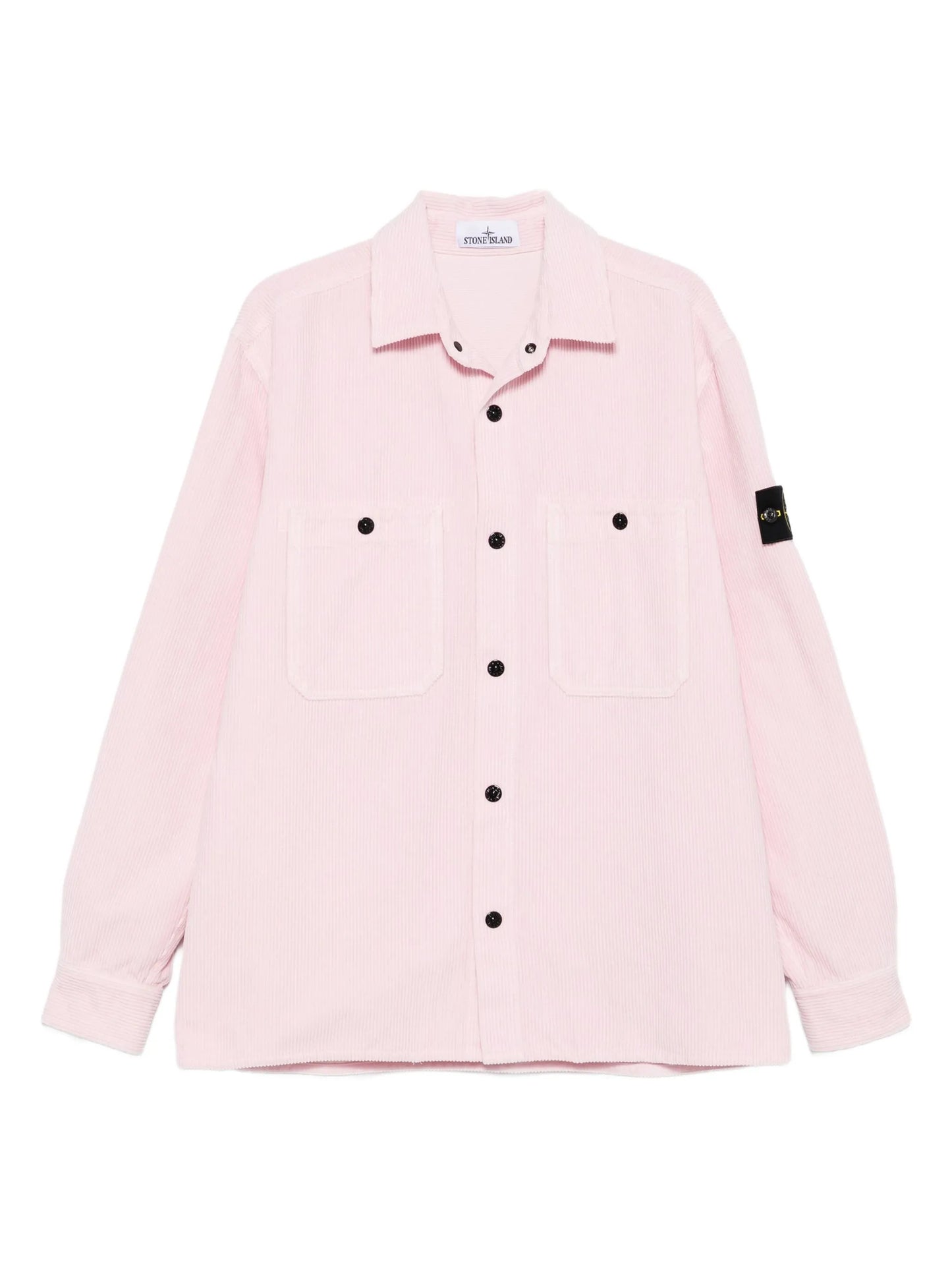 corduroy patch-pocket shirt