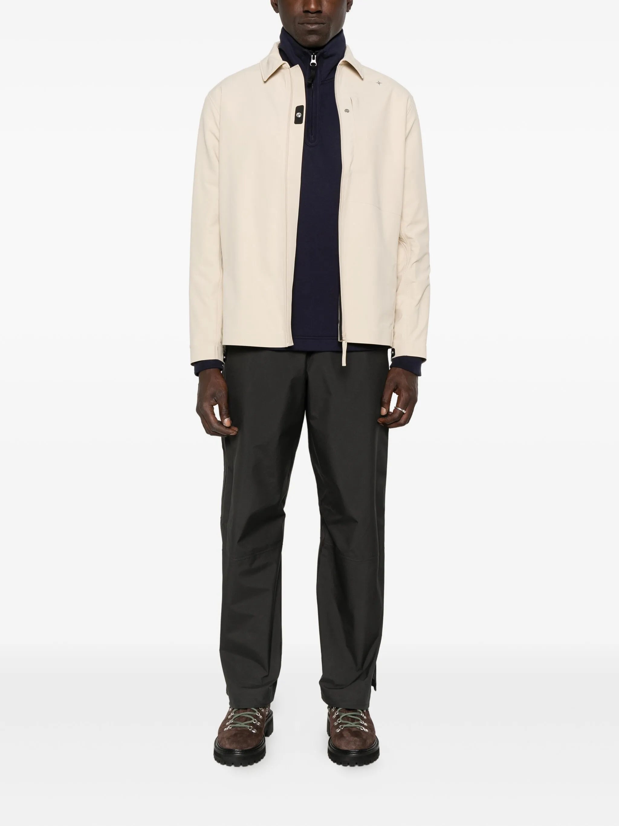 Stellina zip-up shirt jacket