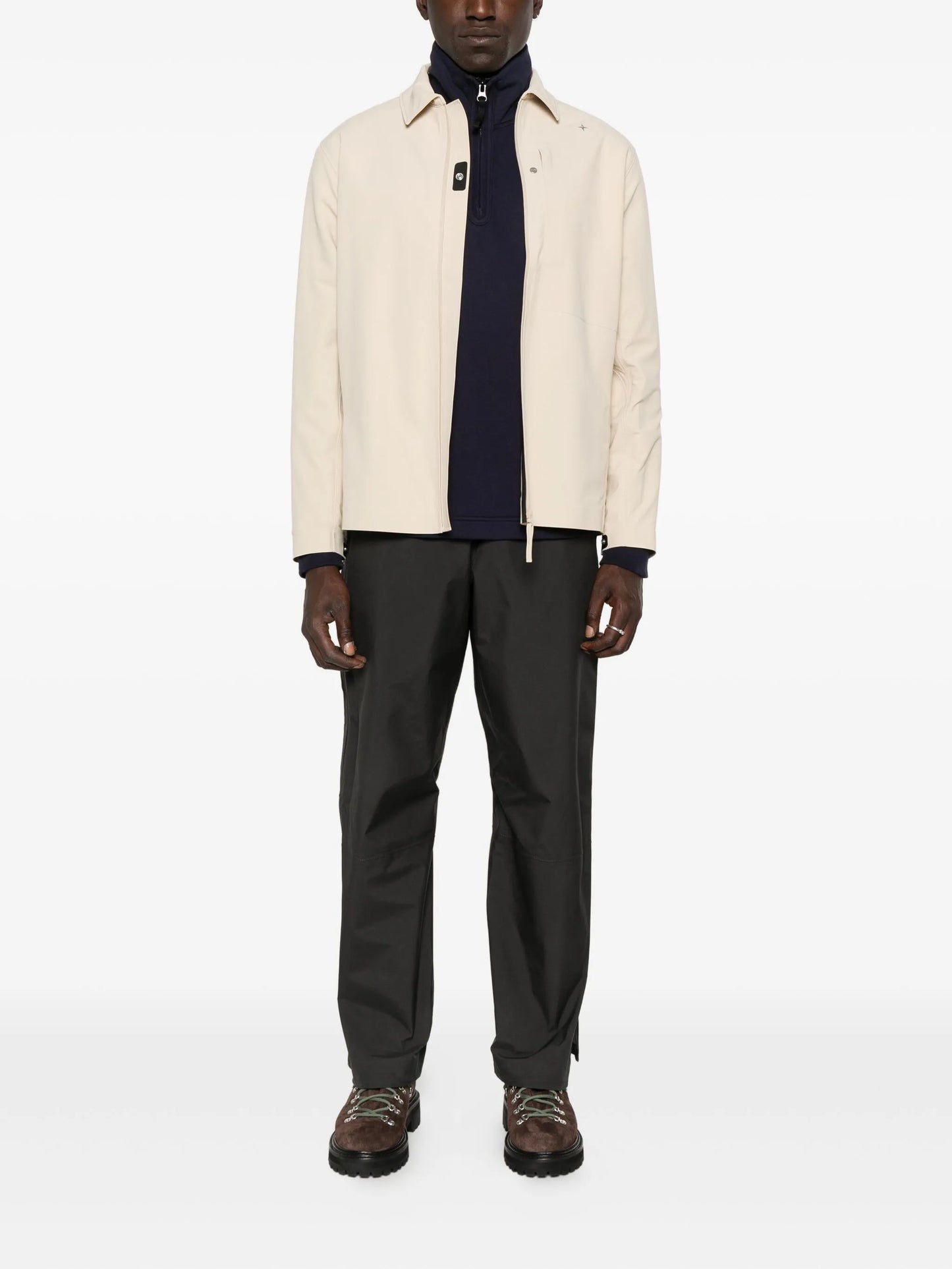Stellina zip-up shirt jacket