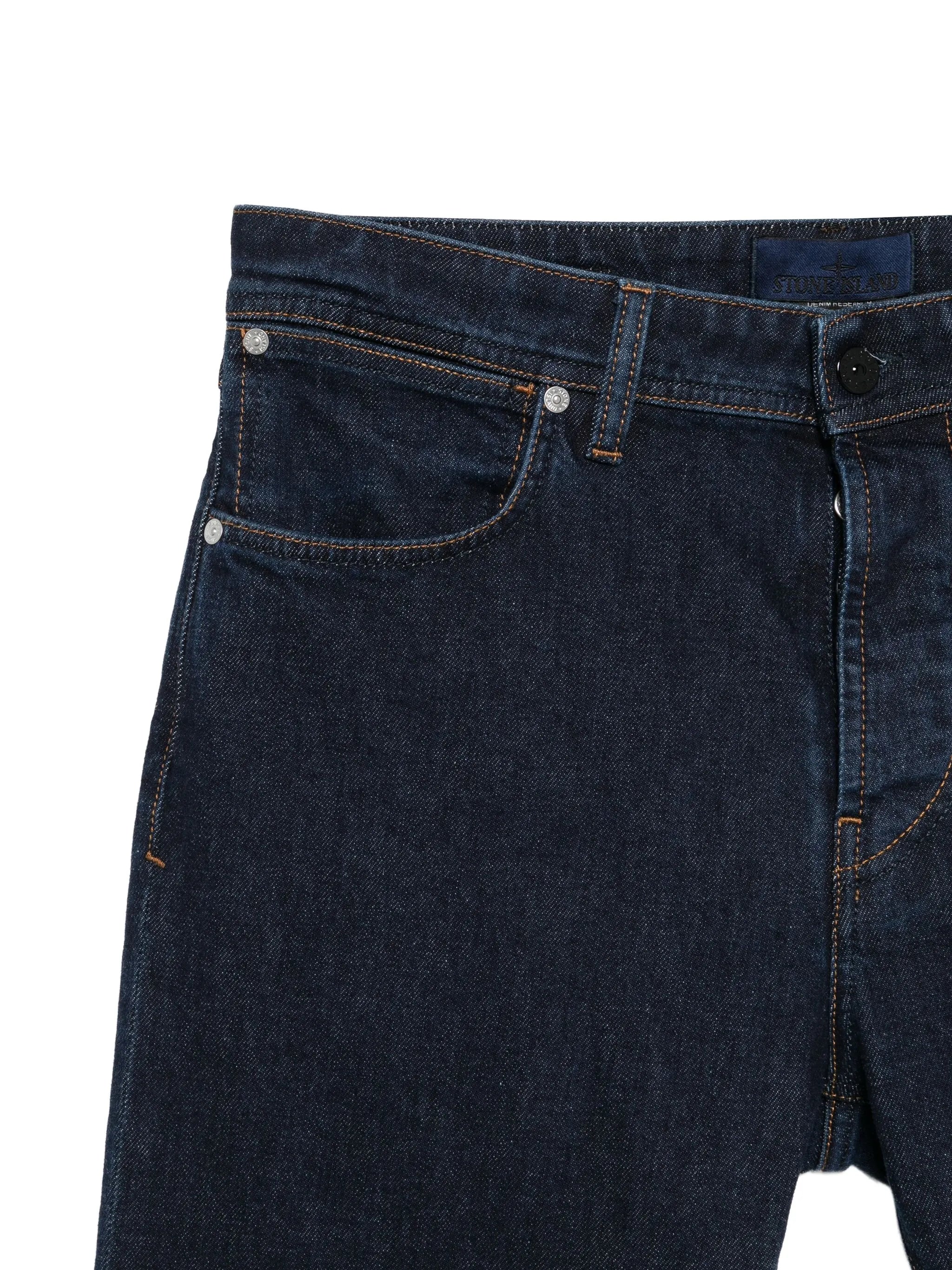 logo-patch straight-leg jeans