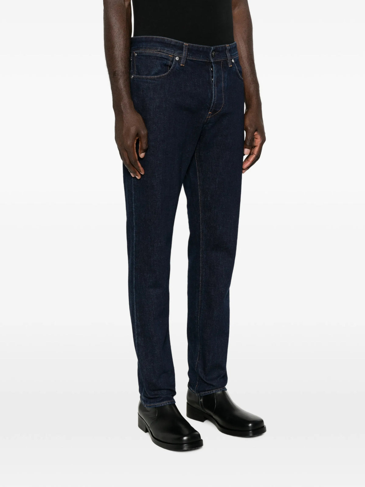 J100007 stretch indigo denim-rinsed jeans