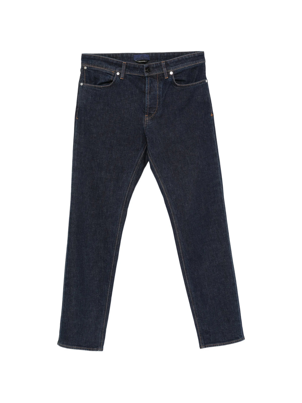 logo-patch straight-leg jeans