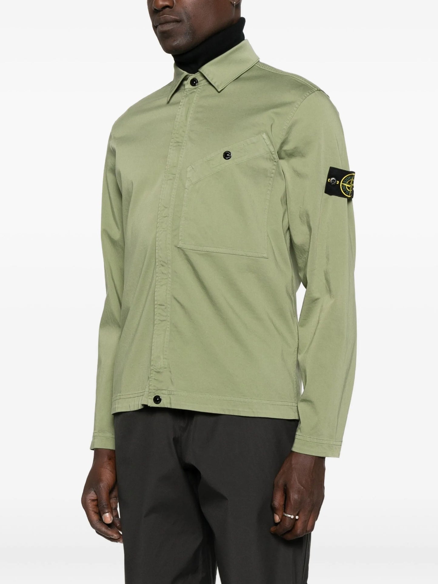 Compass-badge shirt