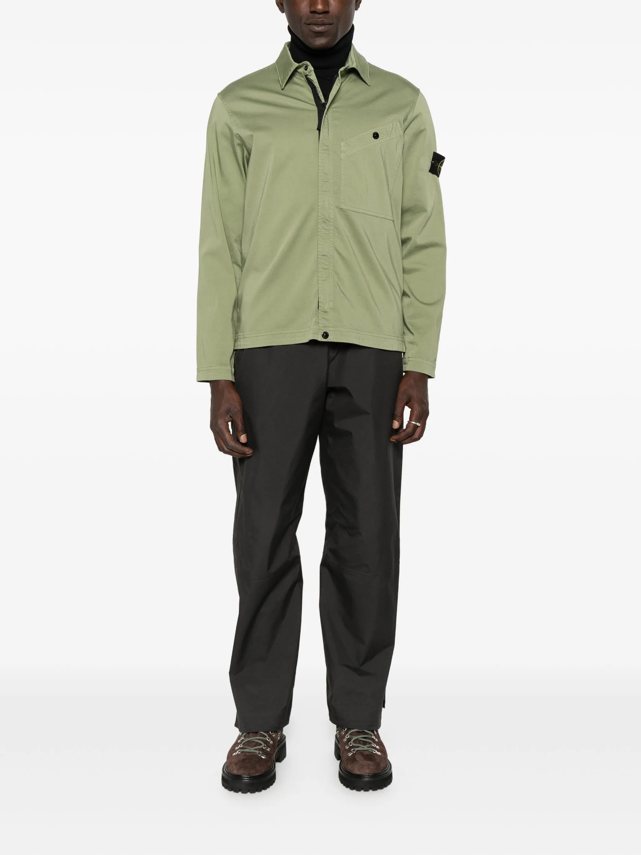 Compass-badge shirt