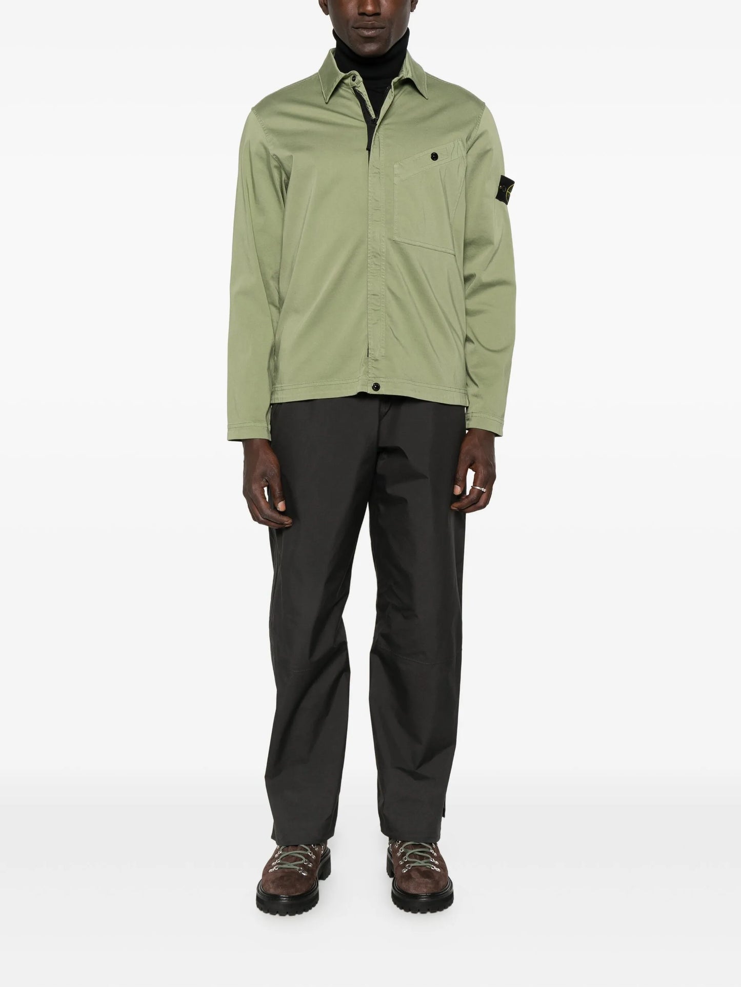 Compass-badge shirt