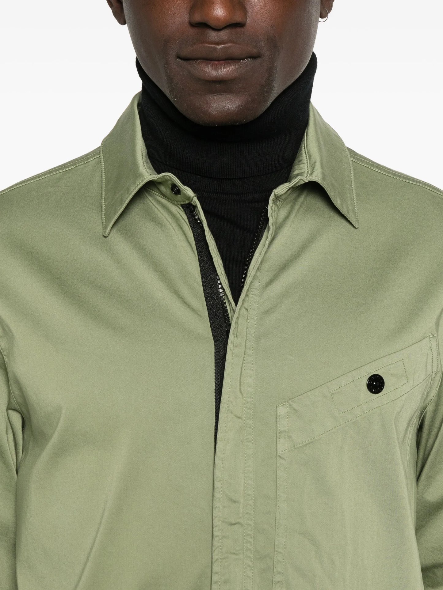 Compass-badge shirt