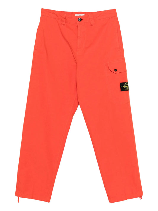 Compass-badge cargo trousers