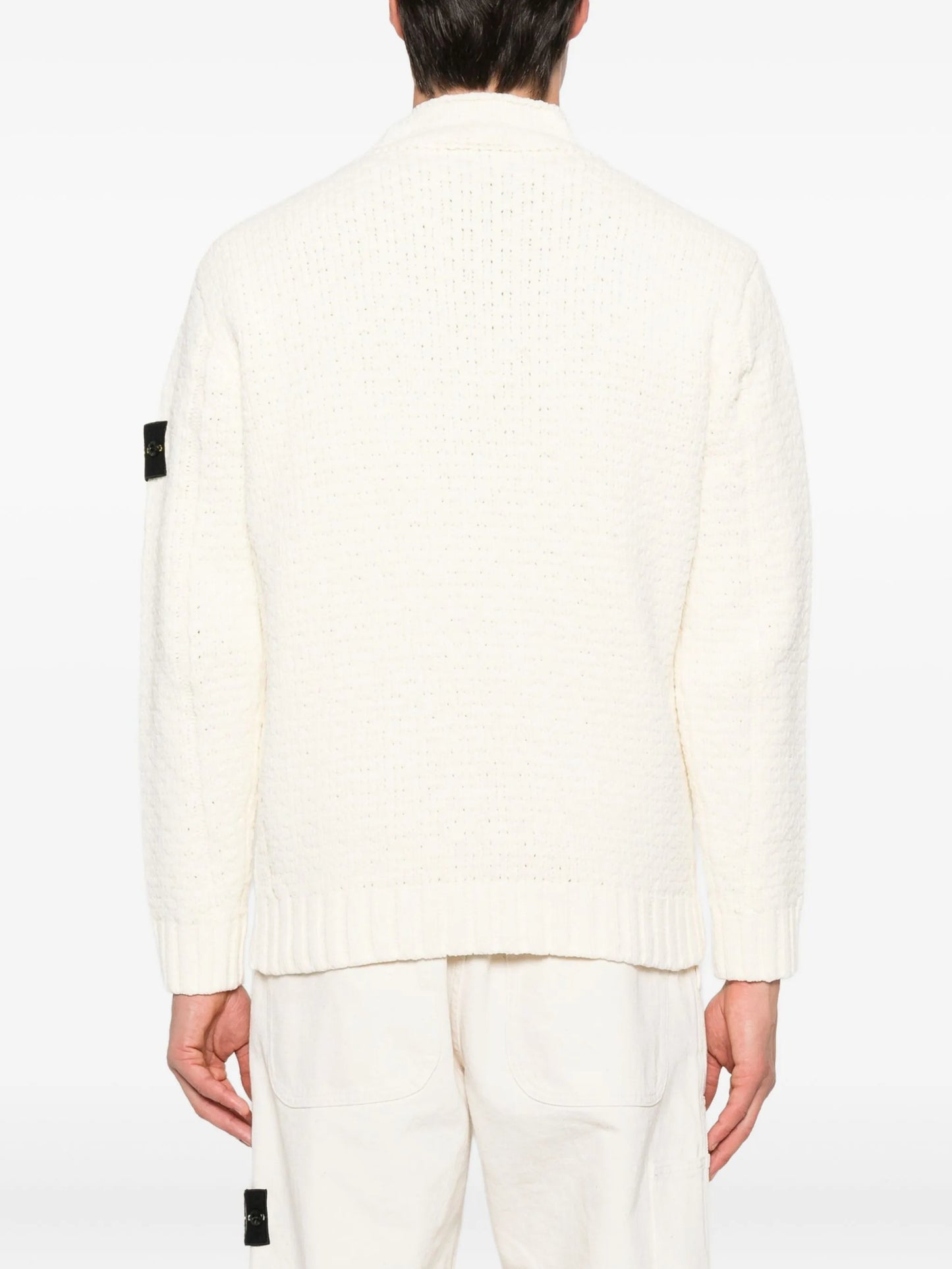 Compass-badge sweater