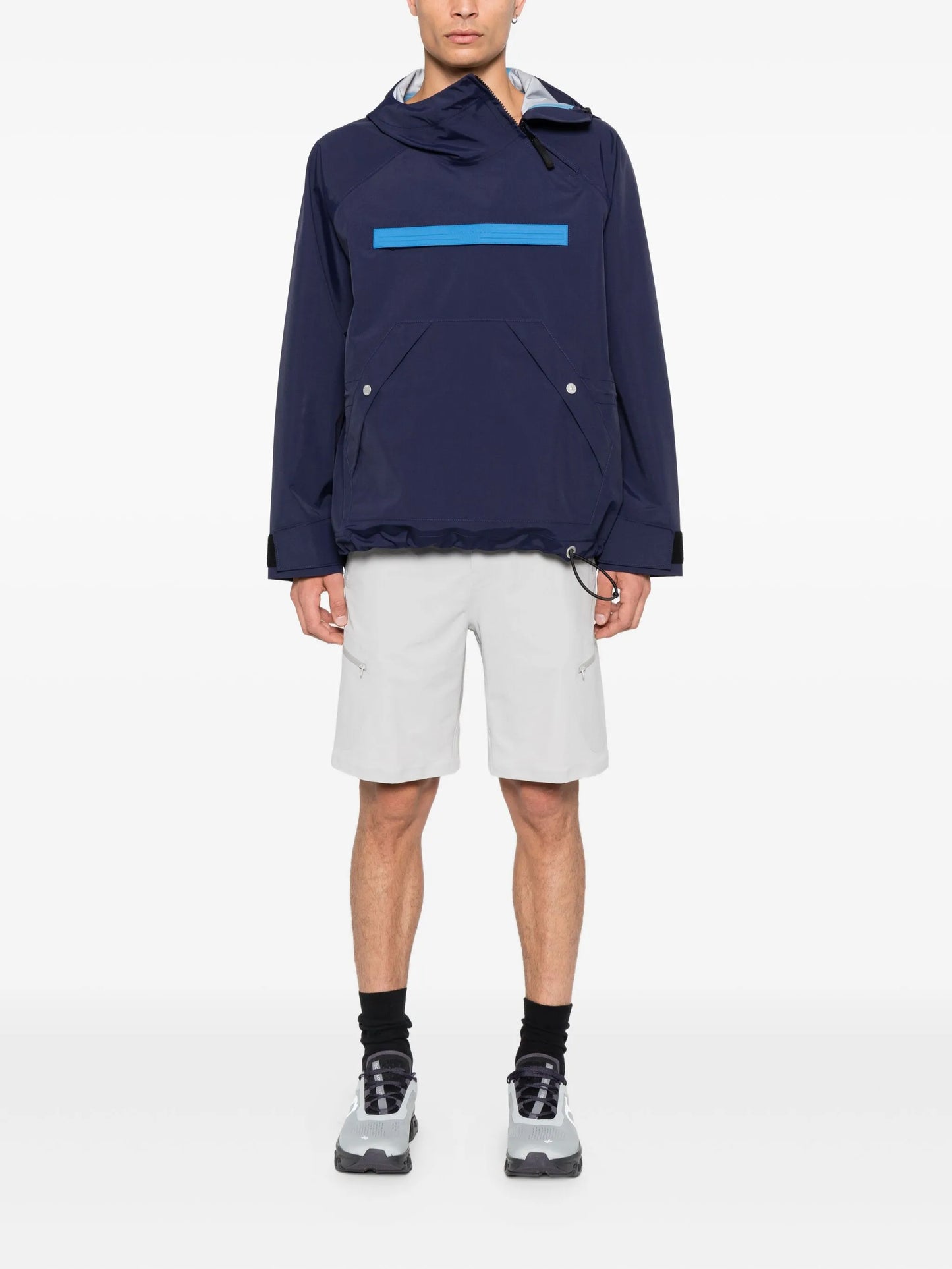 Marina hooded panelled jacket
