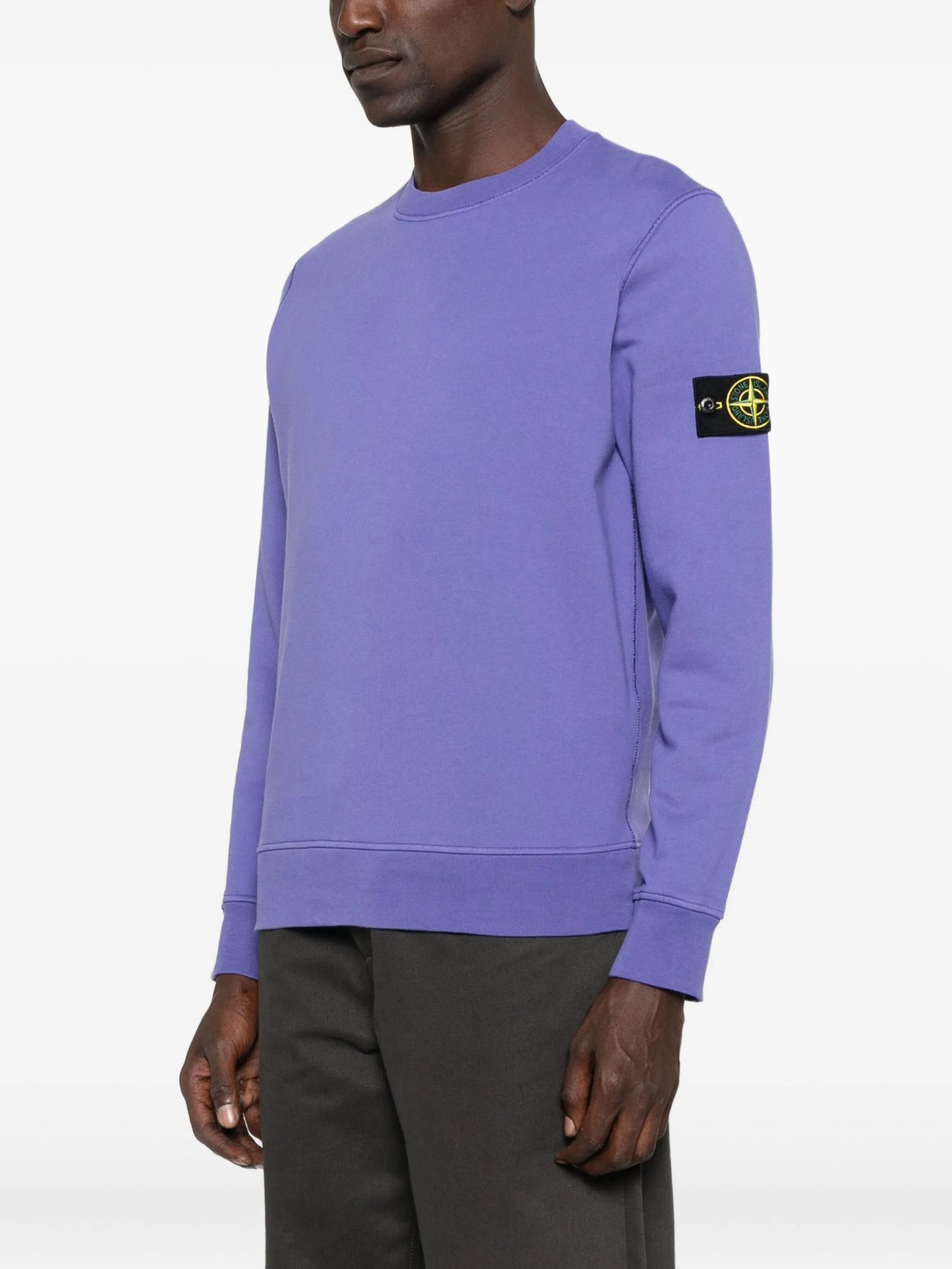 badge cotton sweatshirt