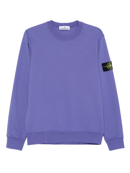 badge cotton sweatshirt