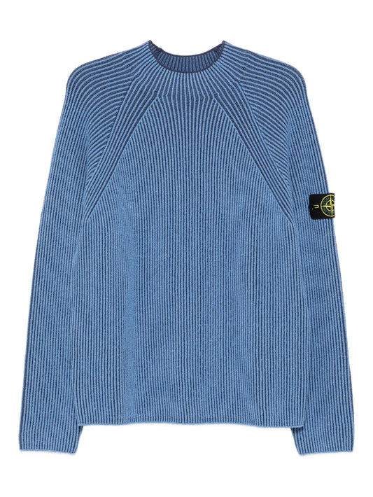 ribbed crew-neck sweater