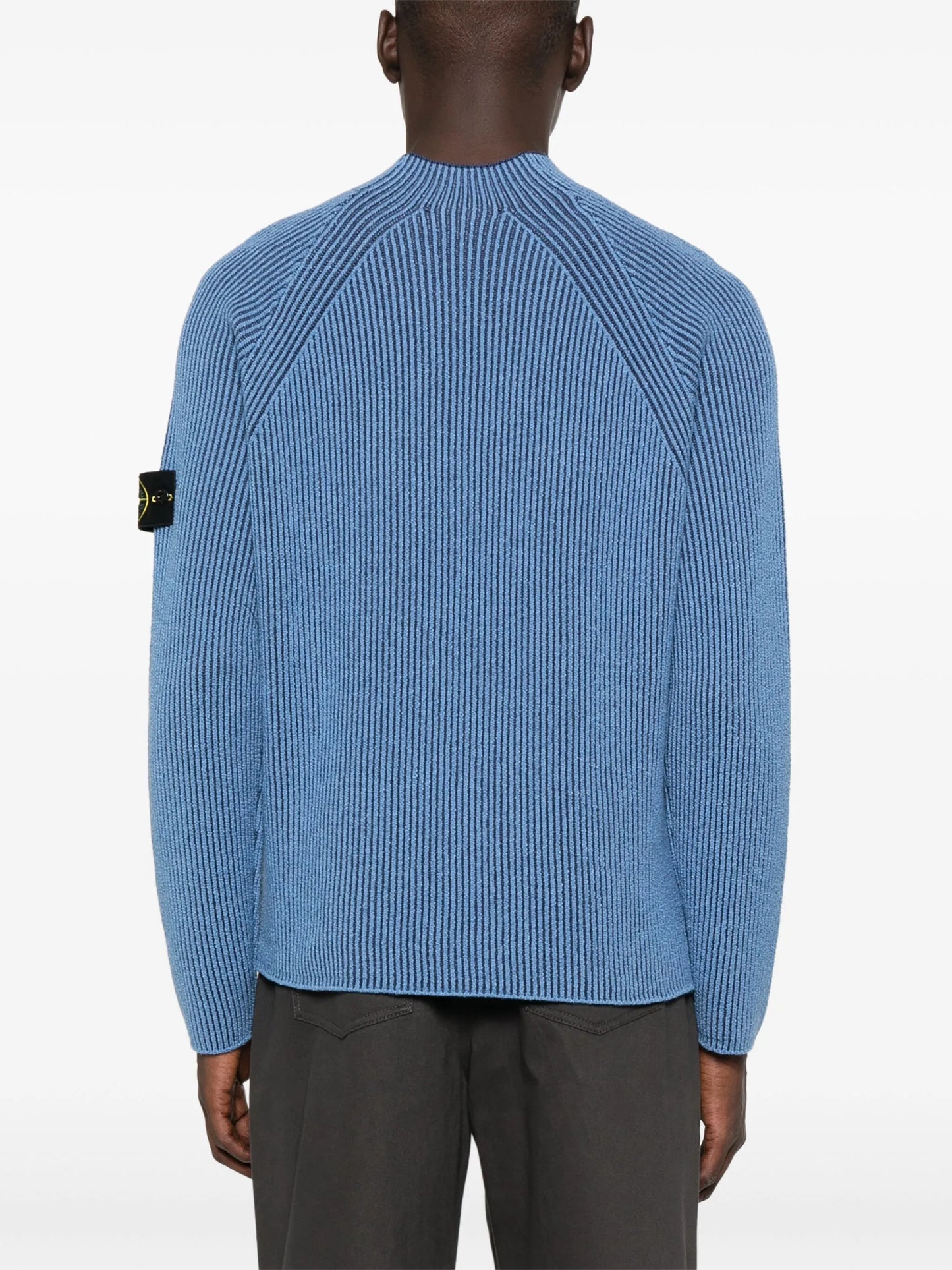 ribbed crew-neck sweater