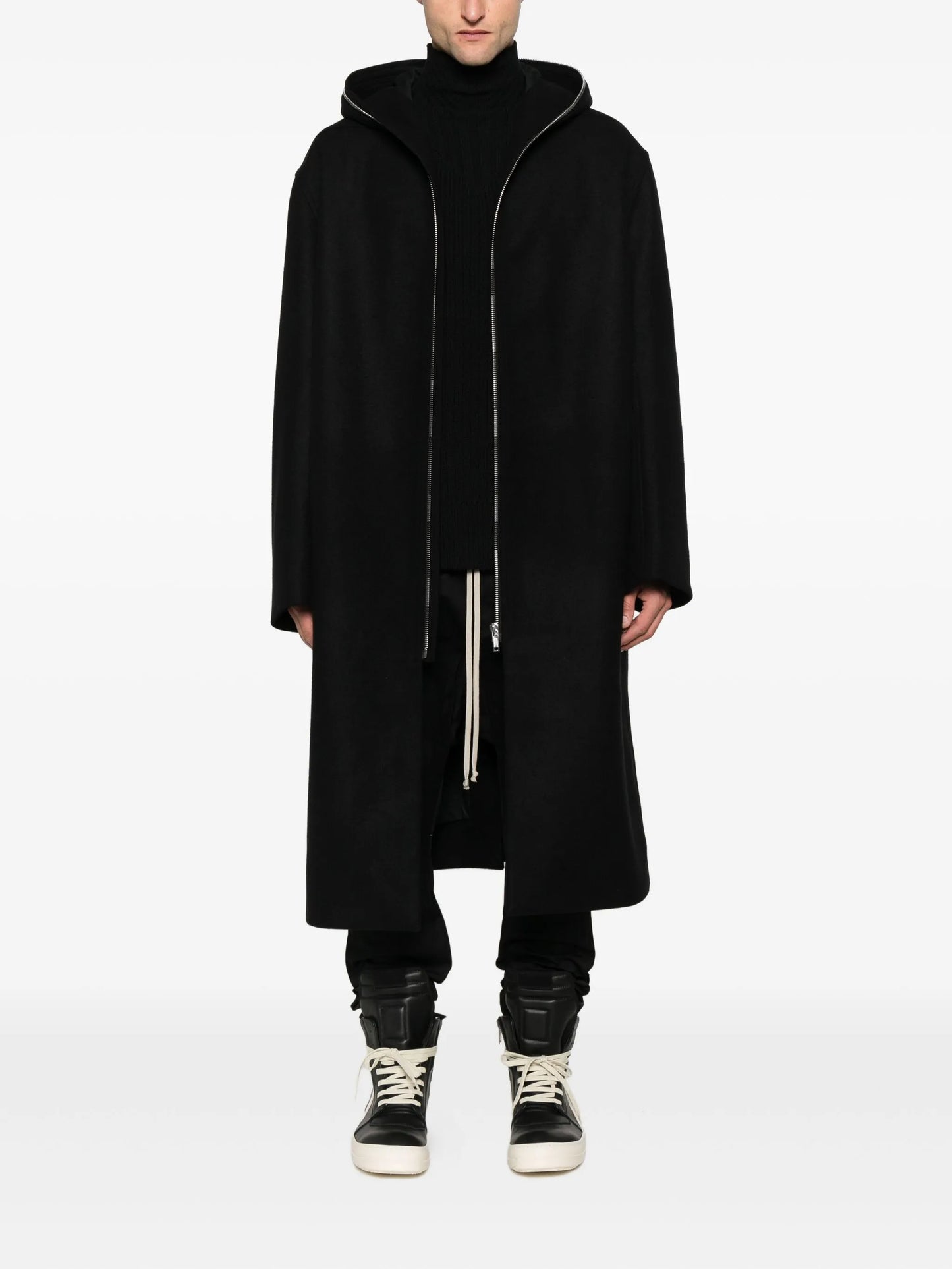 hooded raincoat