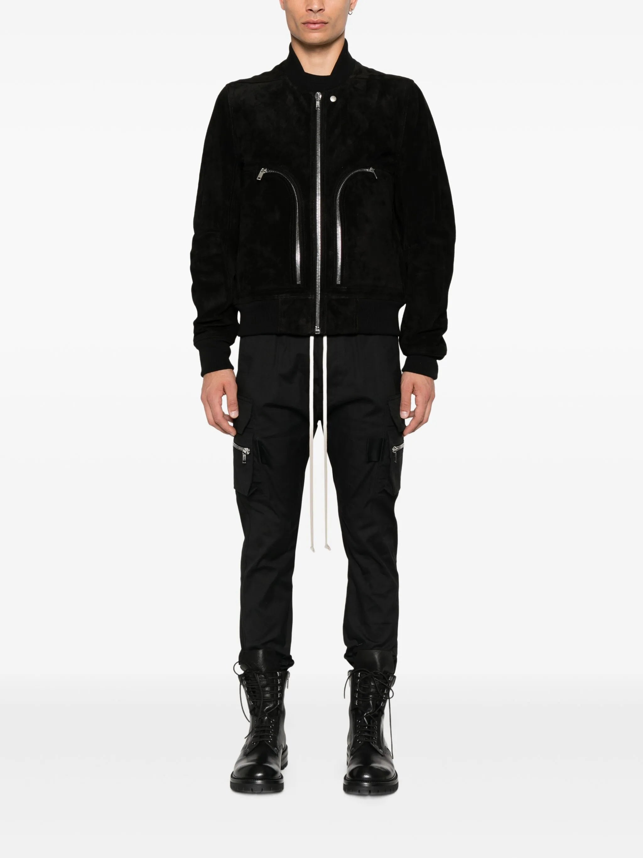 Bauhaus leather bomber jacket