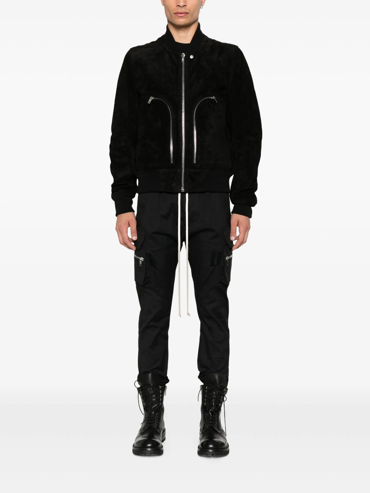 Bauhaus leather bomber jacket