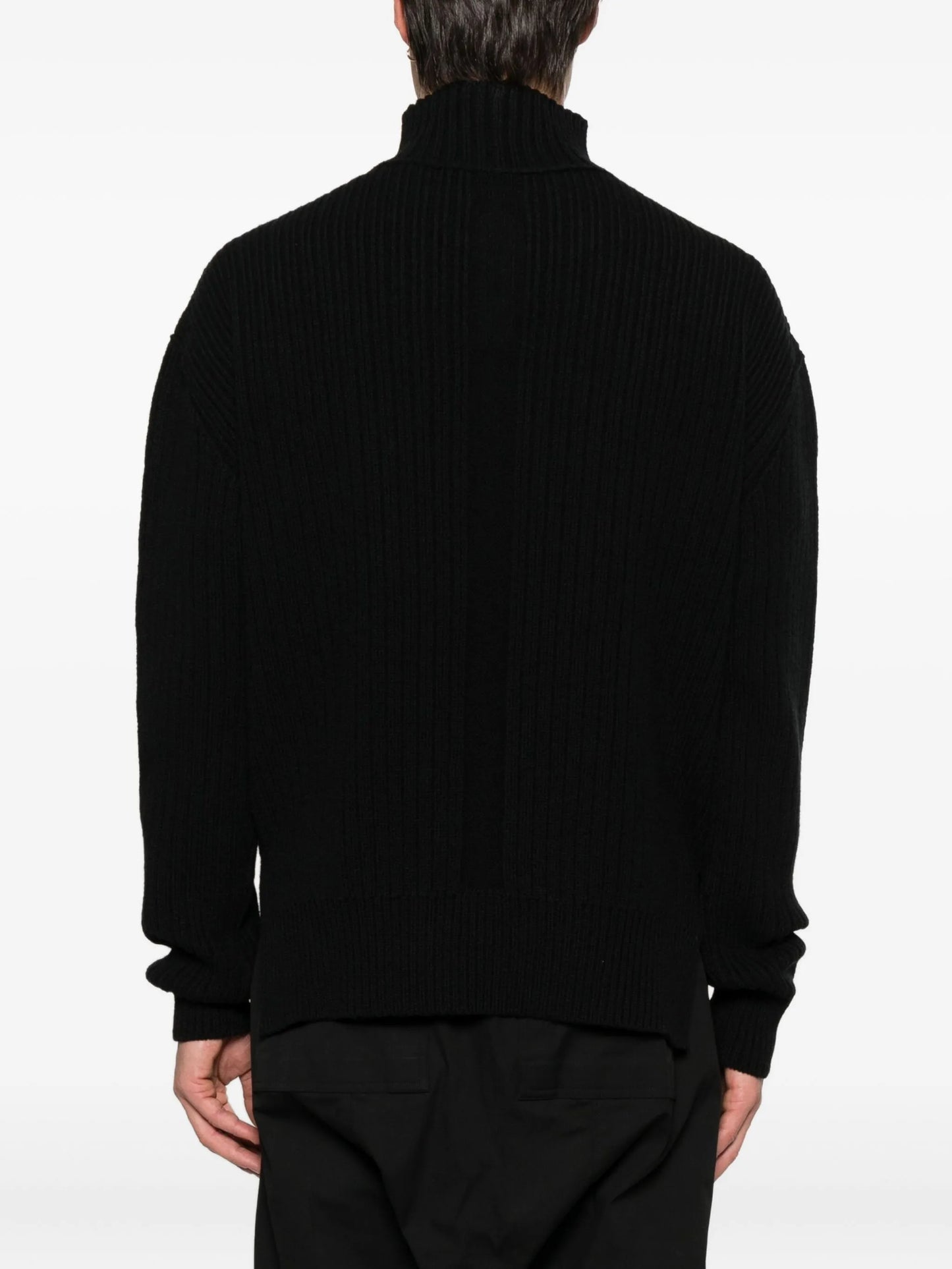 high-neck sweater