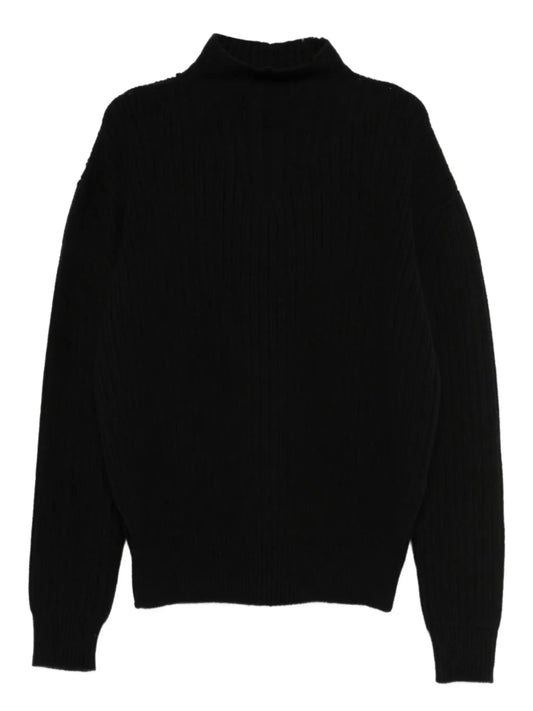 high-neck sweater