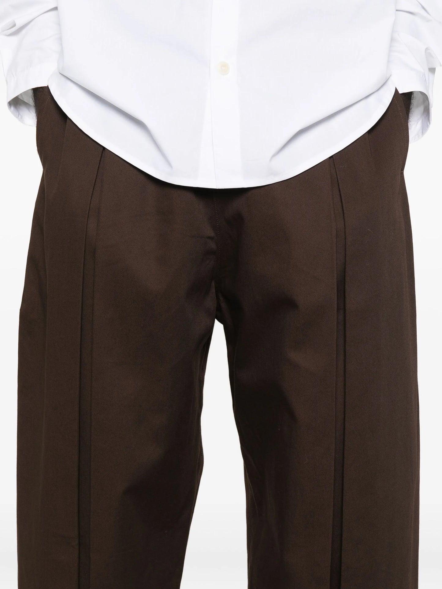 box-pleat elasticated-waist pants
