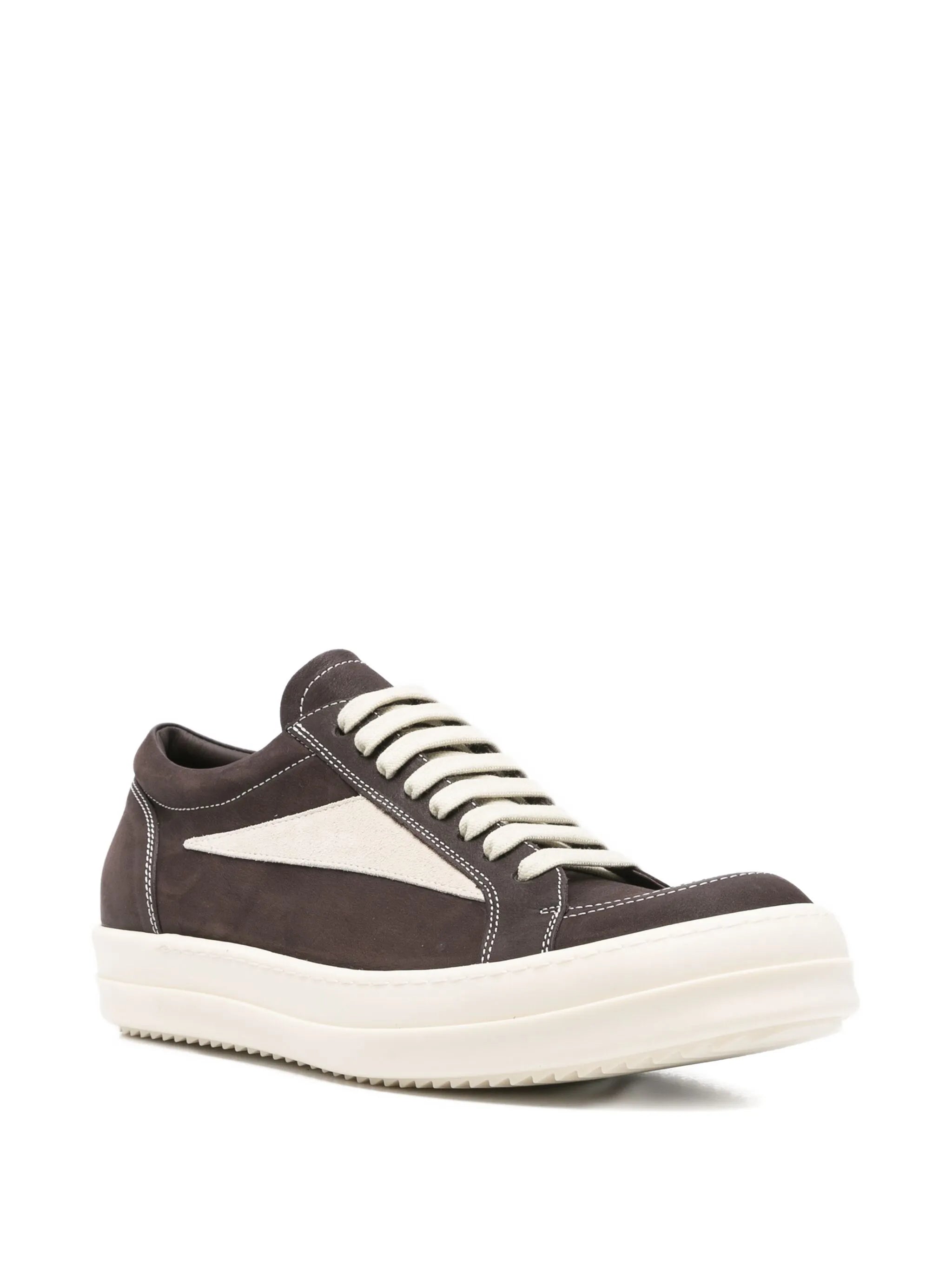 leather low-top sneakers