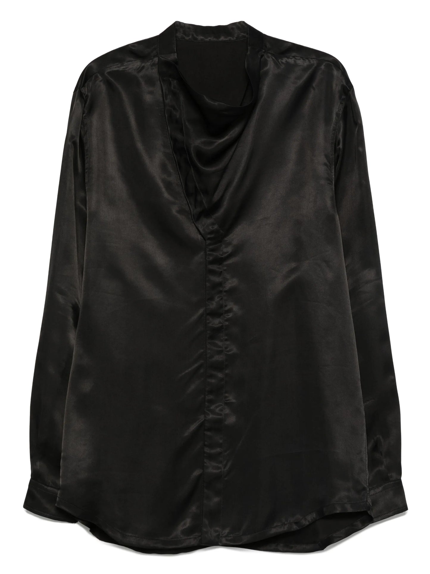 cowl-neck shirt