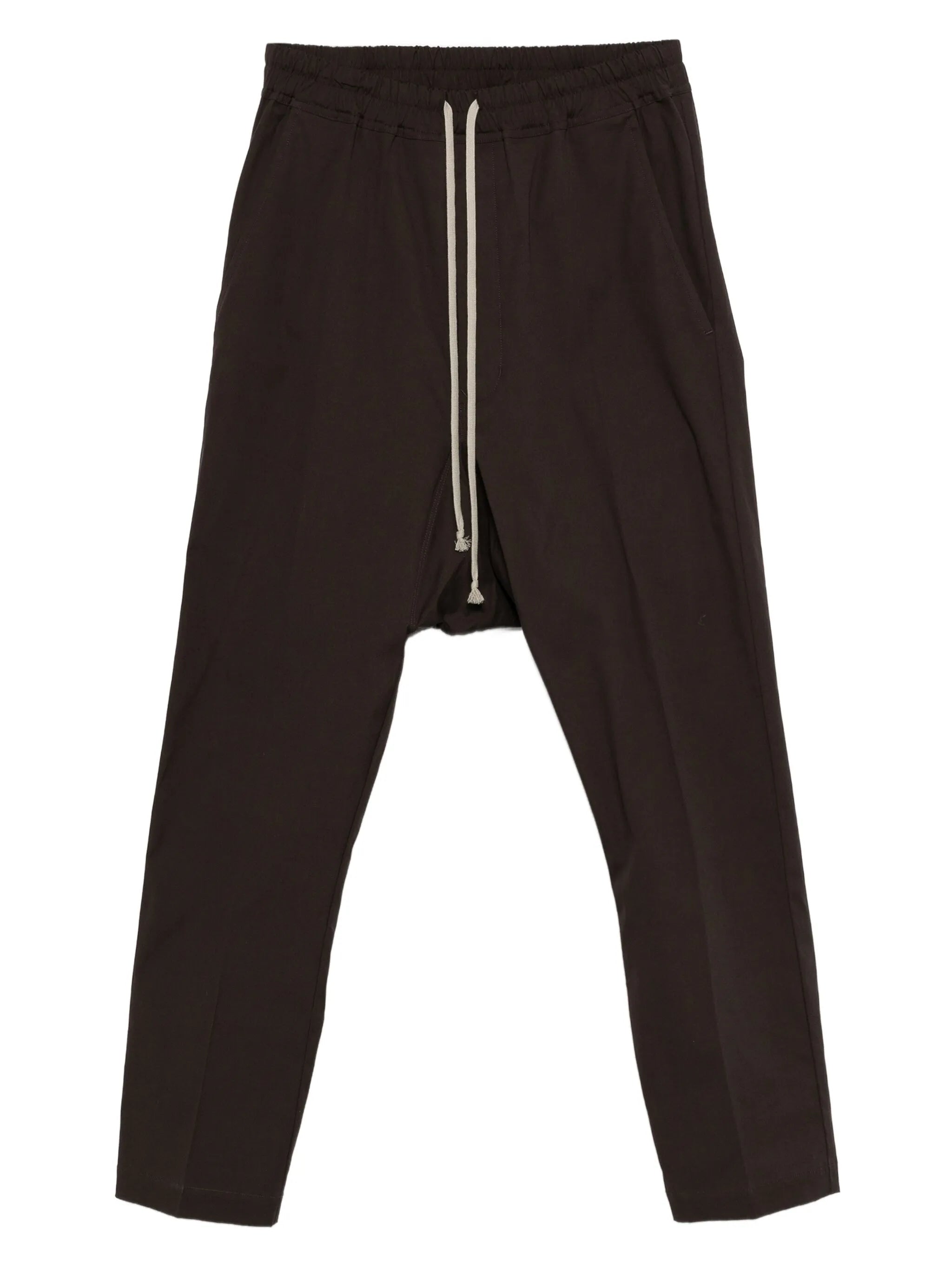 drawstring straight-leg trousers