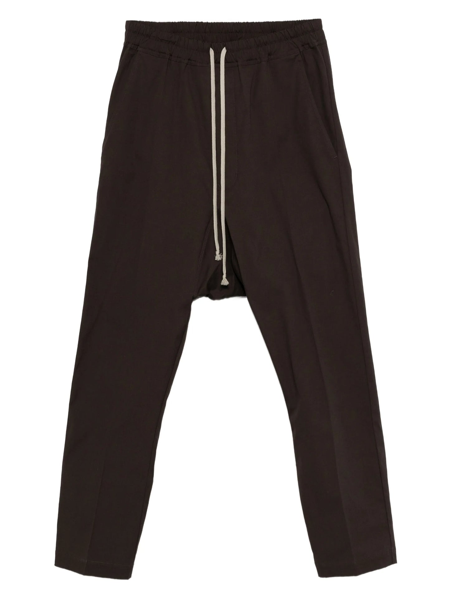 drawstring straight-leg trousers